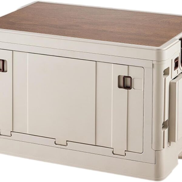 Foldable Multipurpose Crate with Wooden Board
